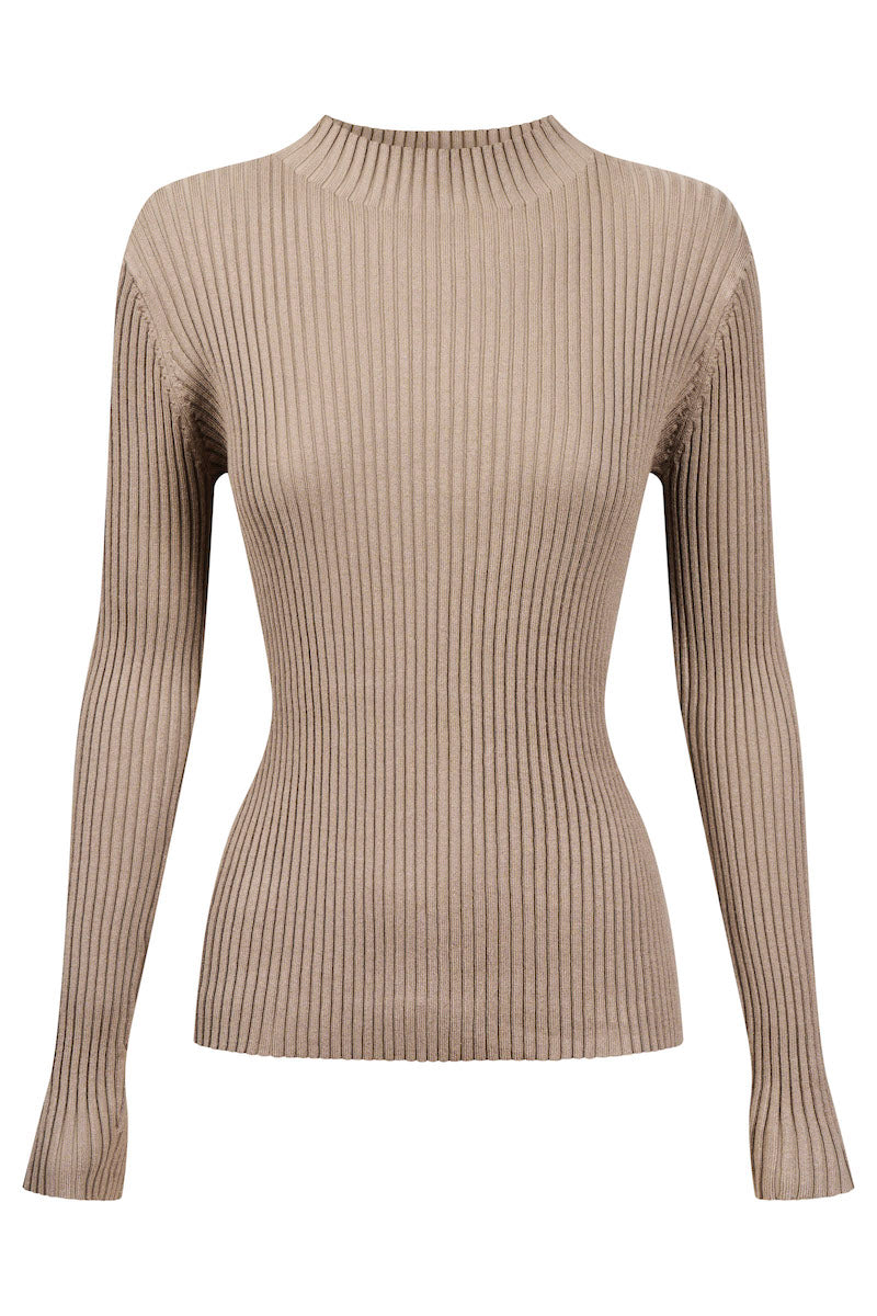 Juno Knit Top, Stone