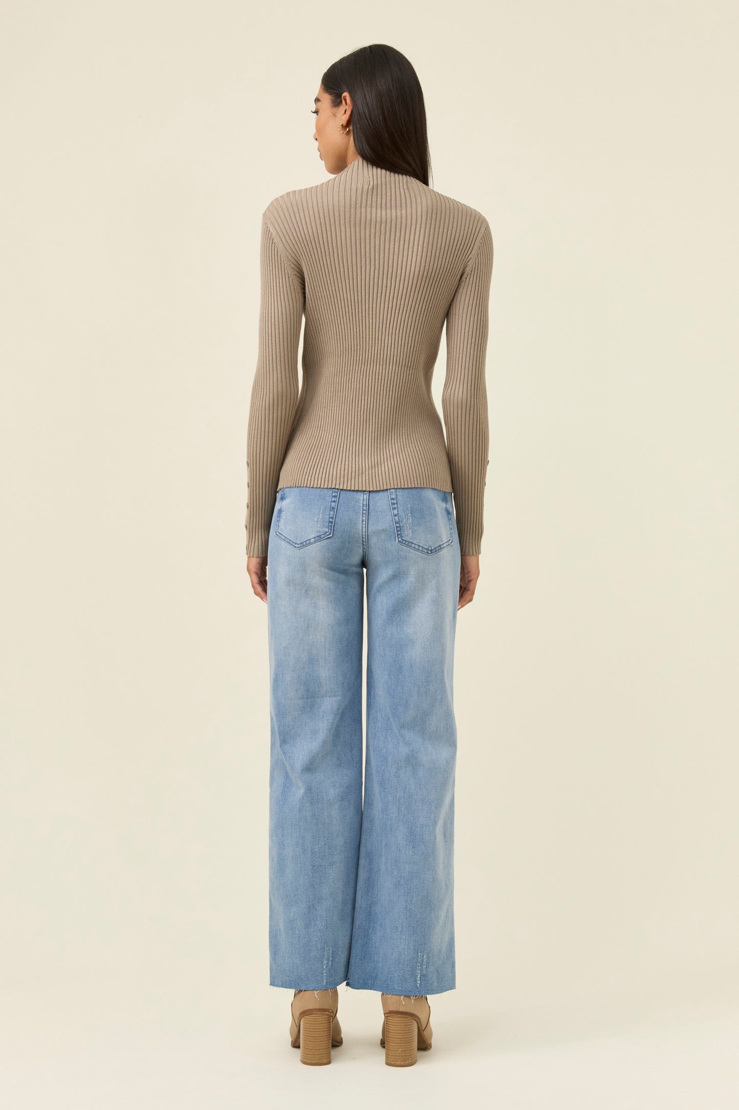 Juno Knit Top, Stone
