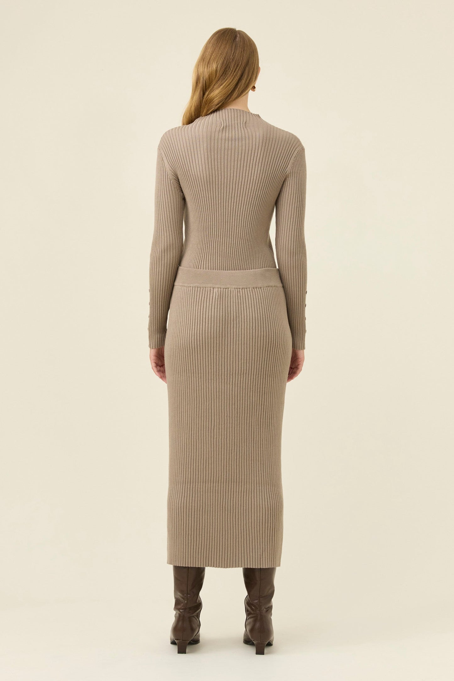 Juno Knit Skirt, Stone