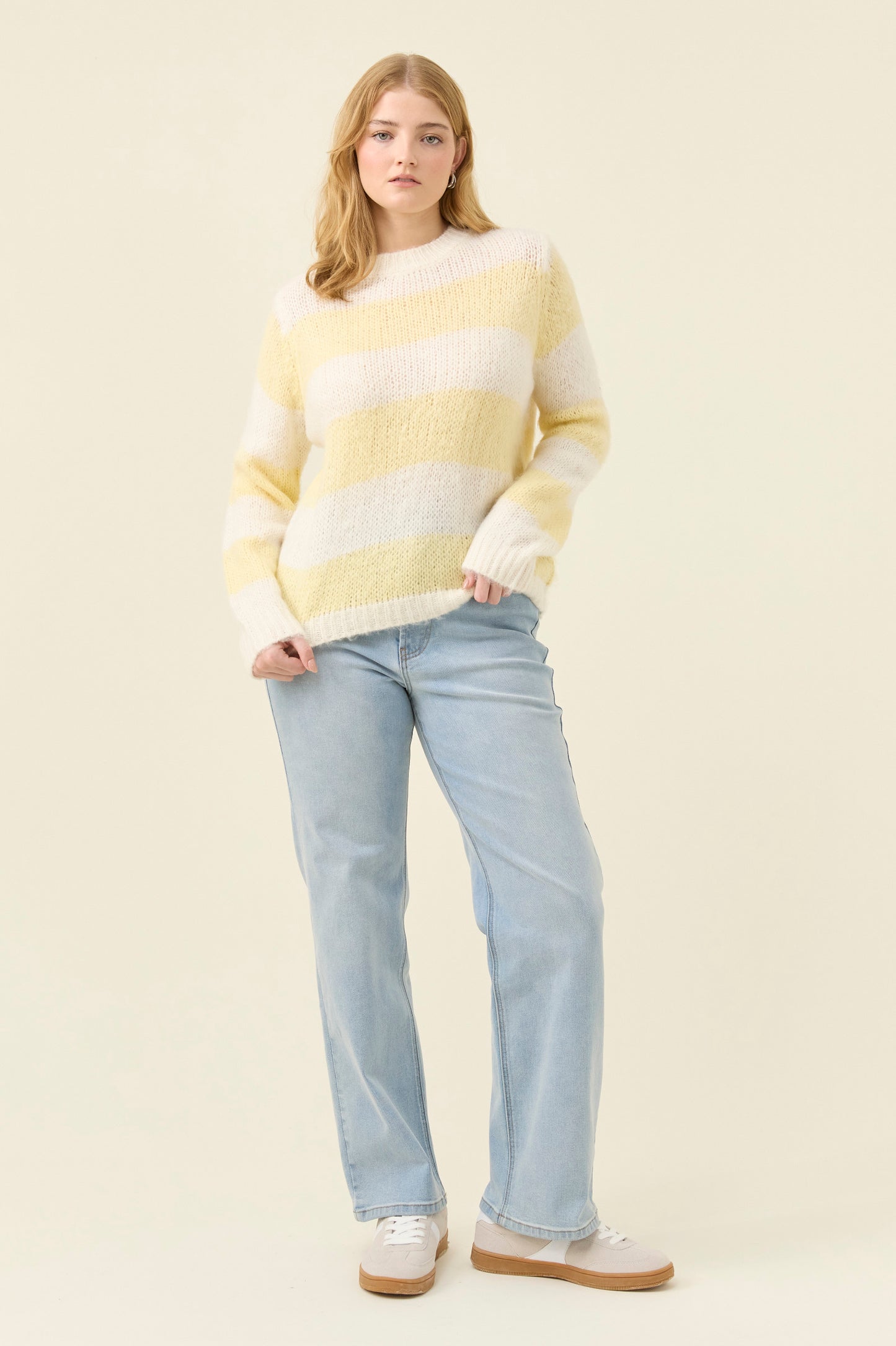 Pallas Stripe Jumper, Butter
