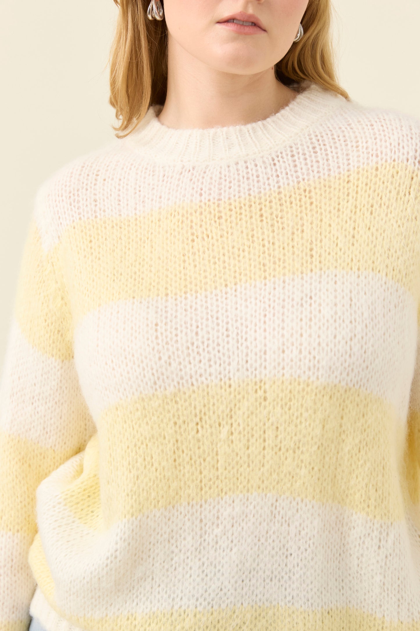 Pallas Stripe Jumper, Butter