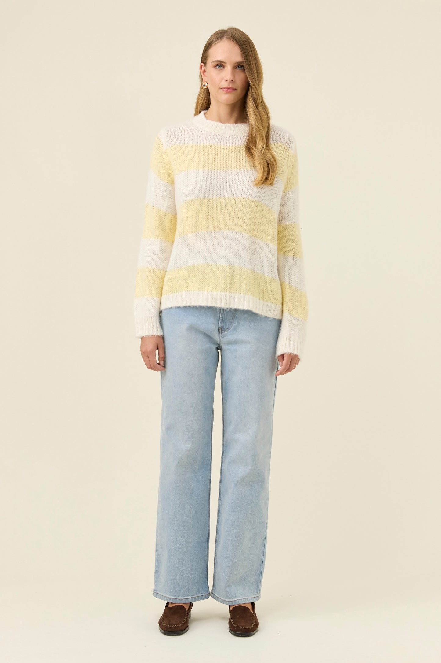 Pallas Stripe Jumper, Butter