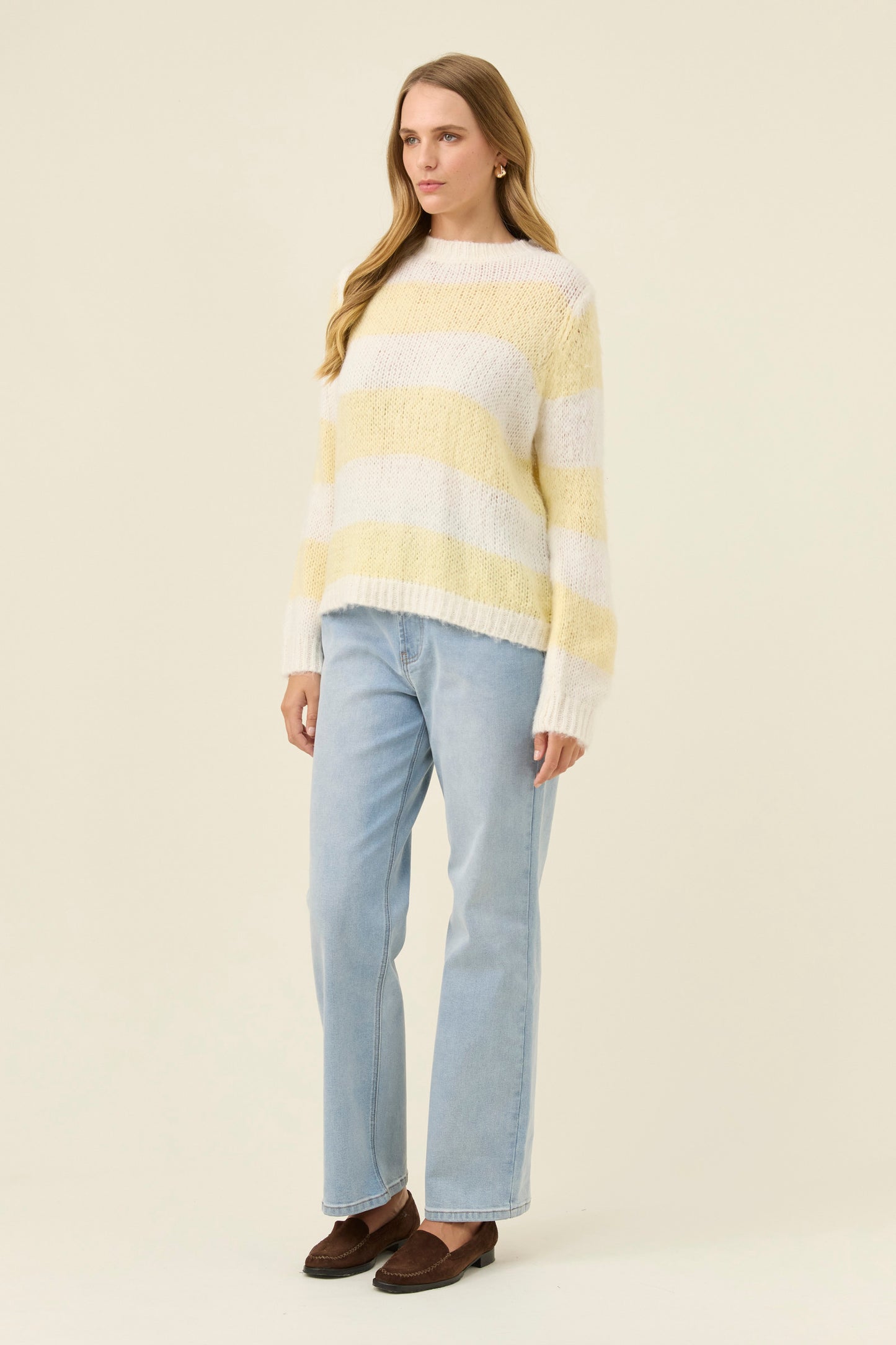 Pallas Stripe Jumper, Butter