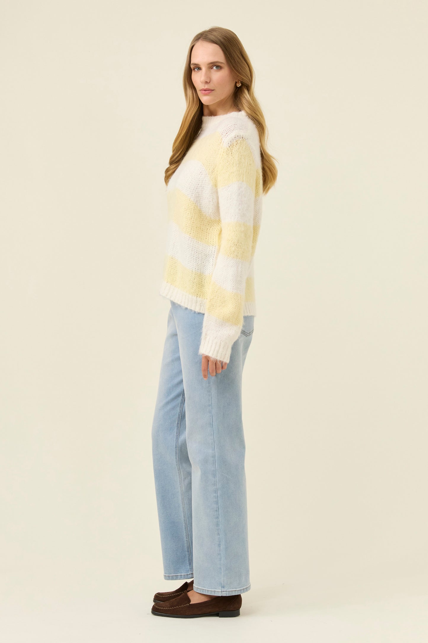 Pallas Stripe Jumper, Butter