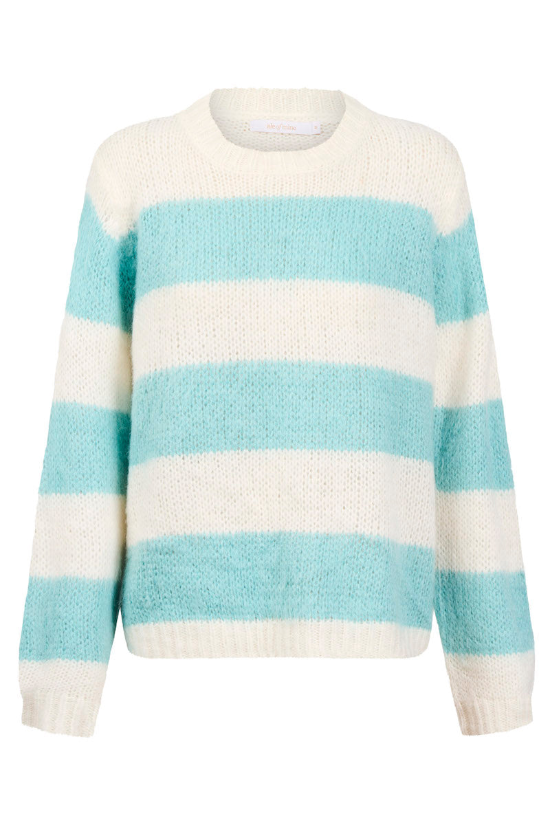 Pallas Stripe Jumper, Ice Blue