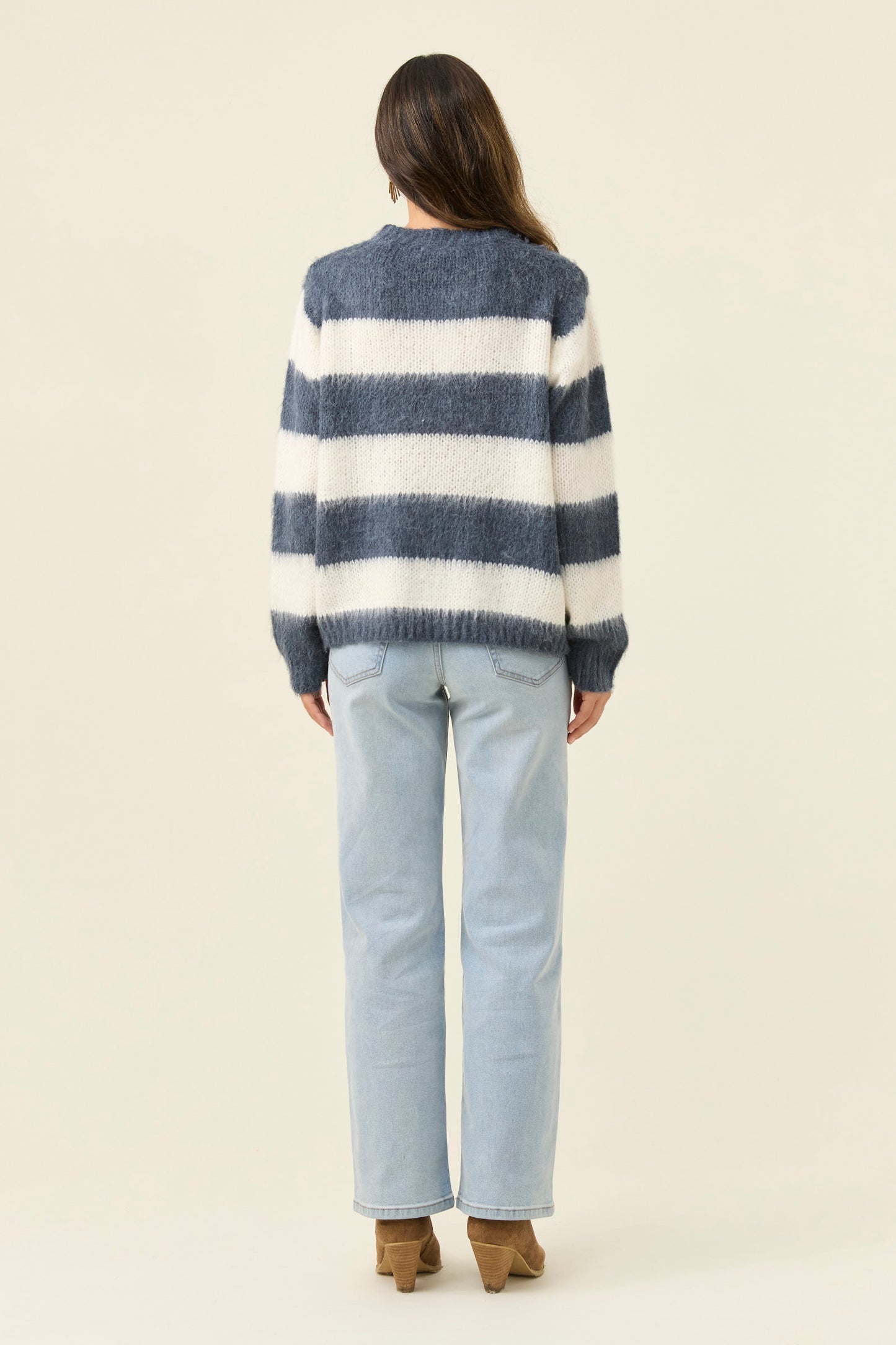 Pallas Stripe Jumper, Navy