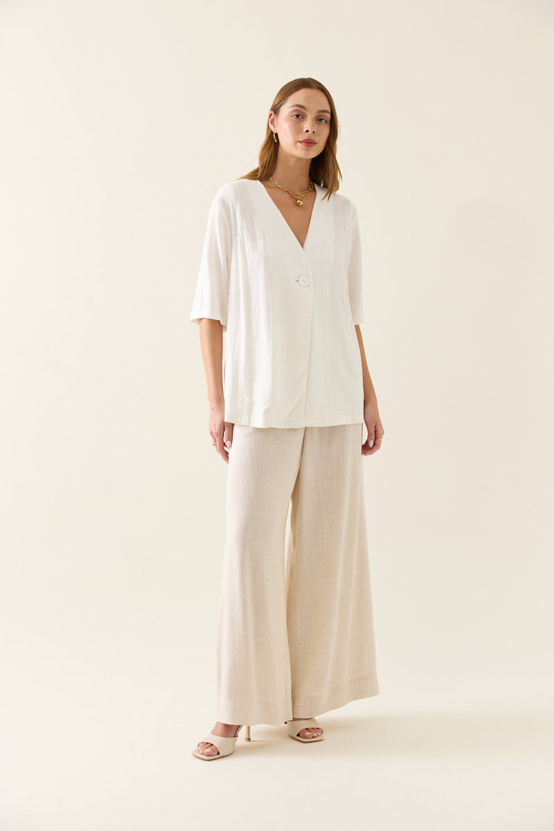 Ingrid Button Top, Lotus