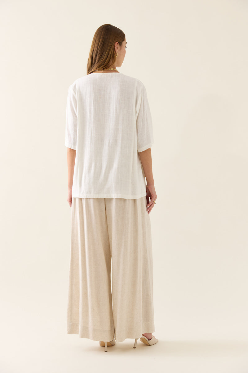 Ingrid Button Top, Lotus