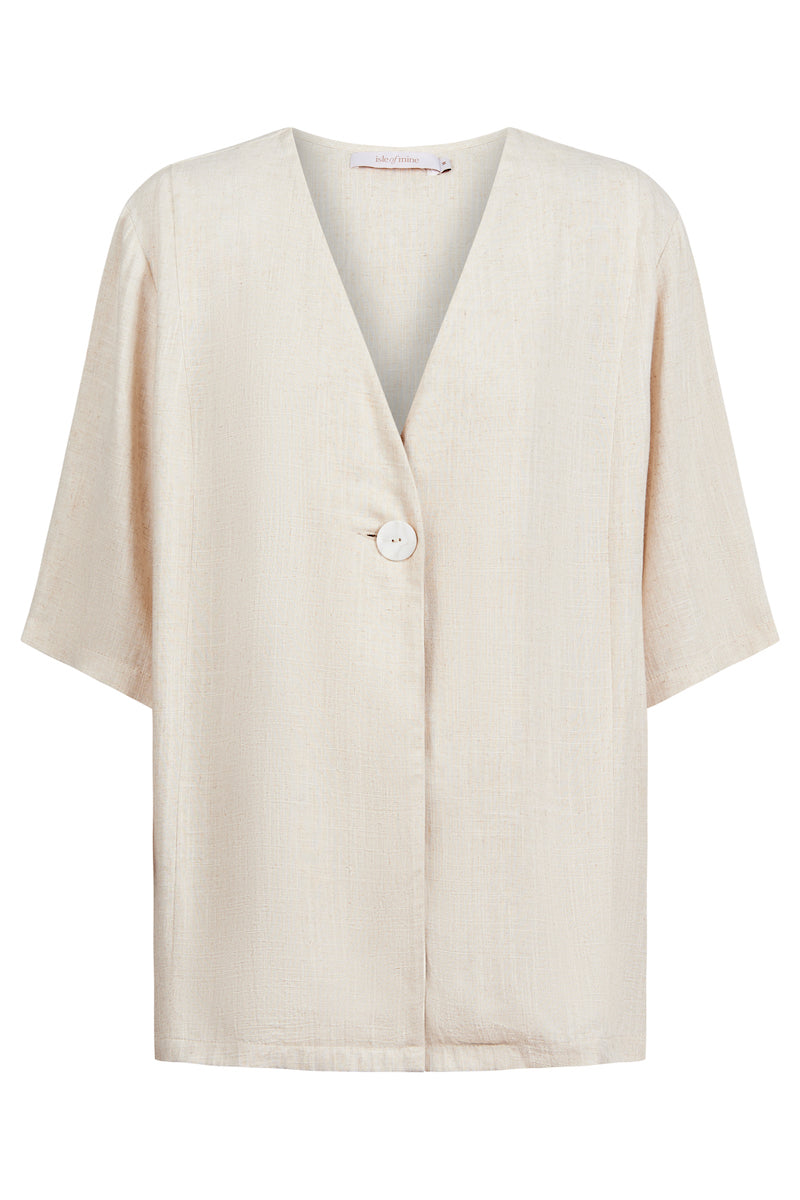 Ingrid Button Top, Canvas