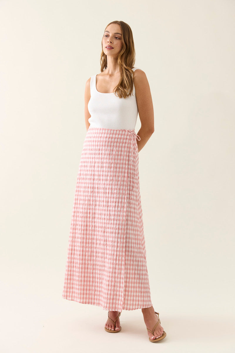 Esther Wrap Skirt, Pink