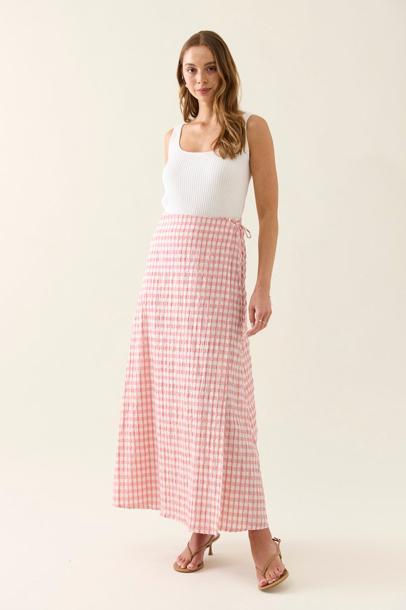 Esther Wrap Skirt, Pink
