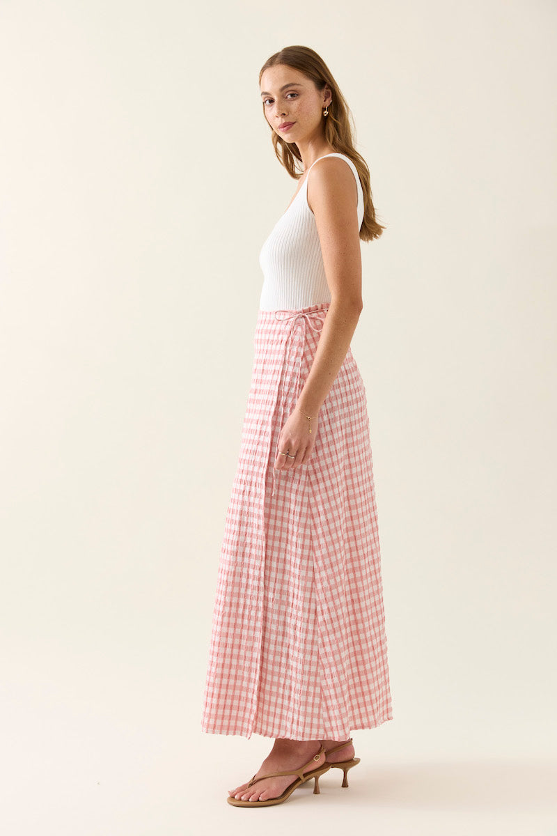 Esther Wrap Skirt, Pink