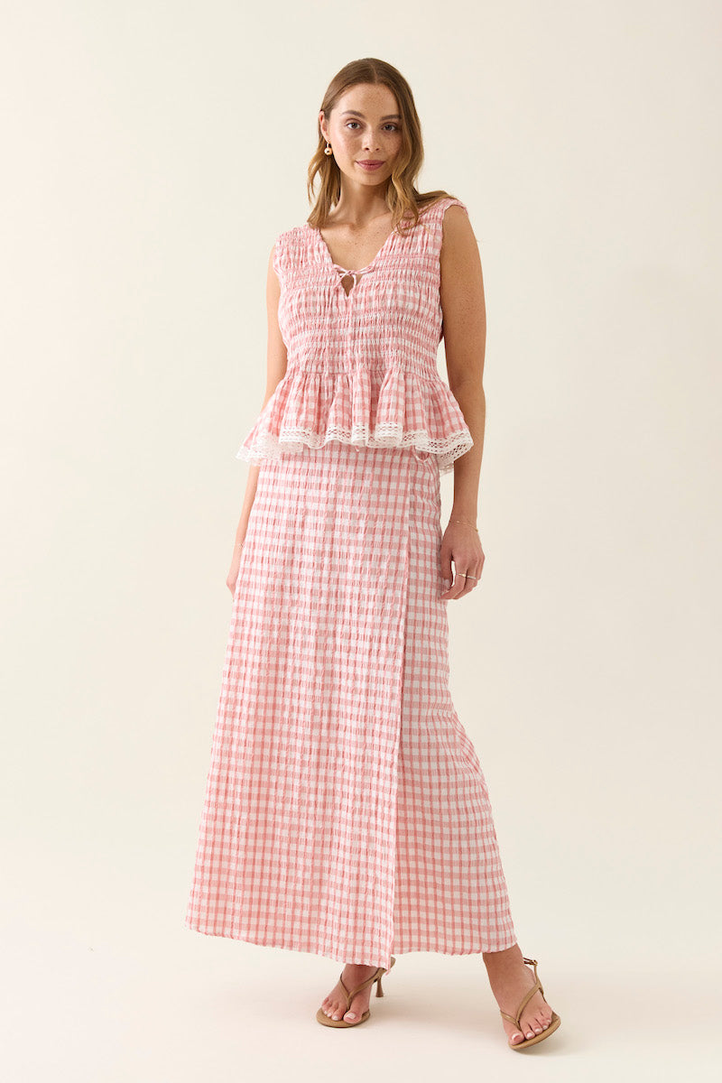 Esther Wrap Skirt, Pink