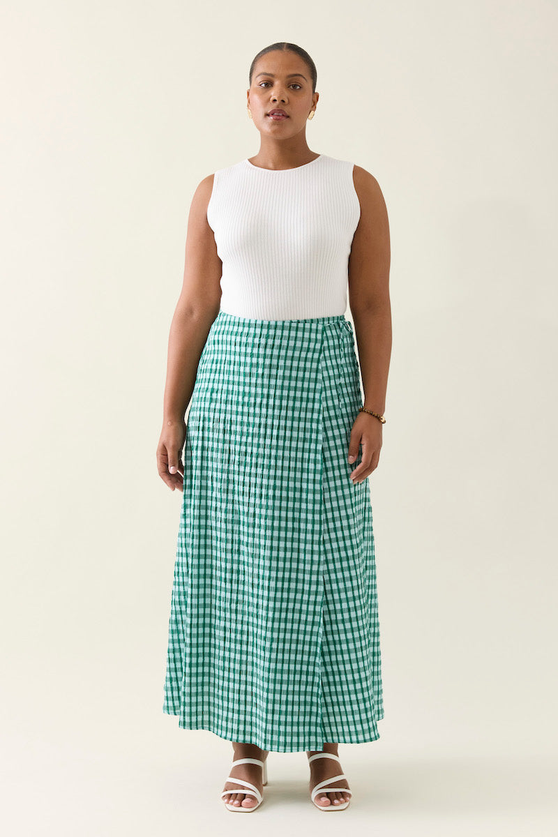 Esther Wrap Skirt, Baltic
