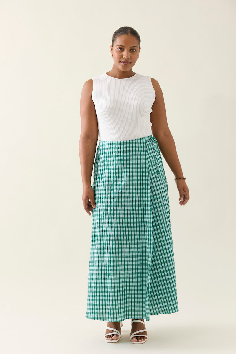 Esther Wrap Skirt, Baltic