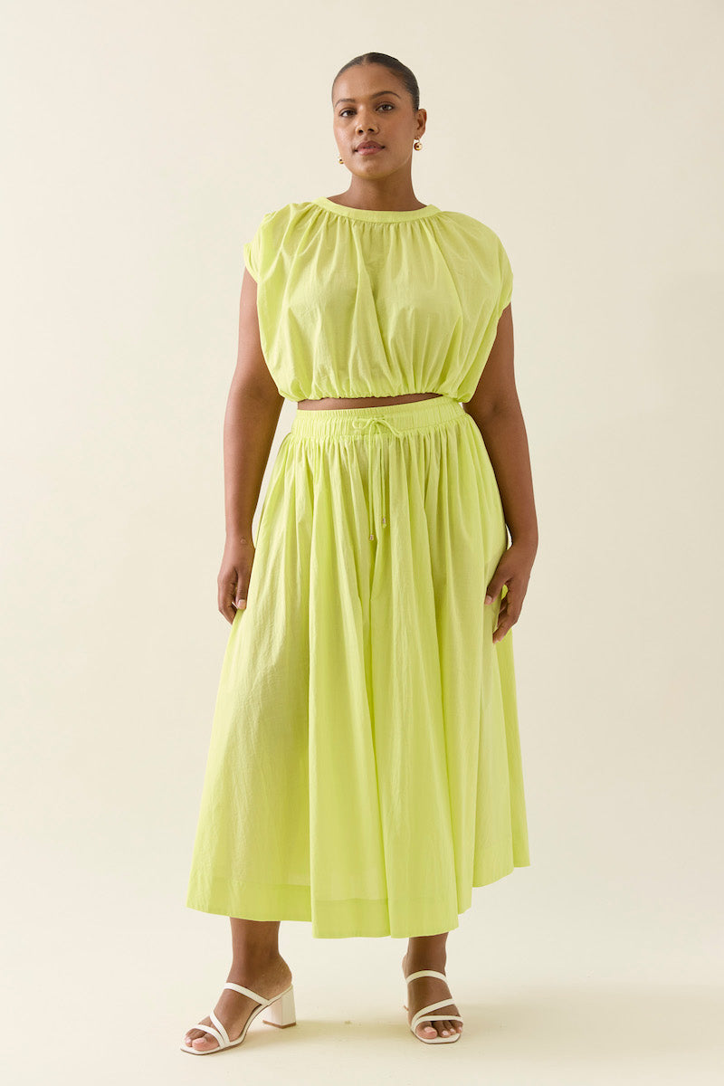 Aurora Maxi Skirt, Pomelo