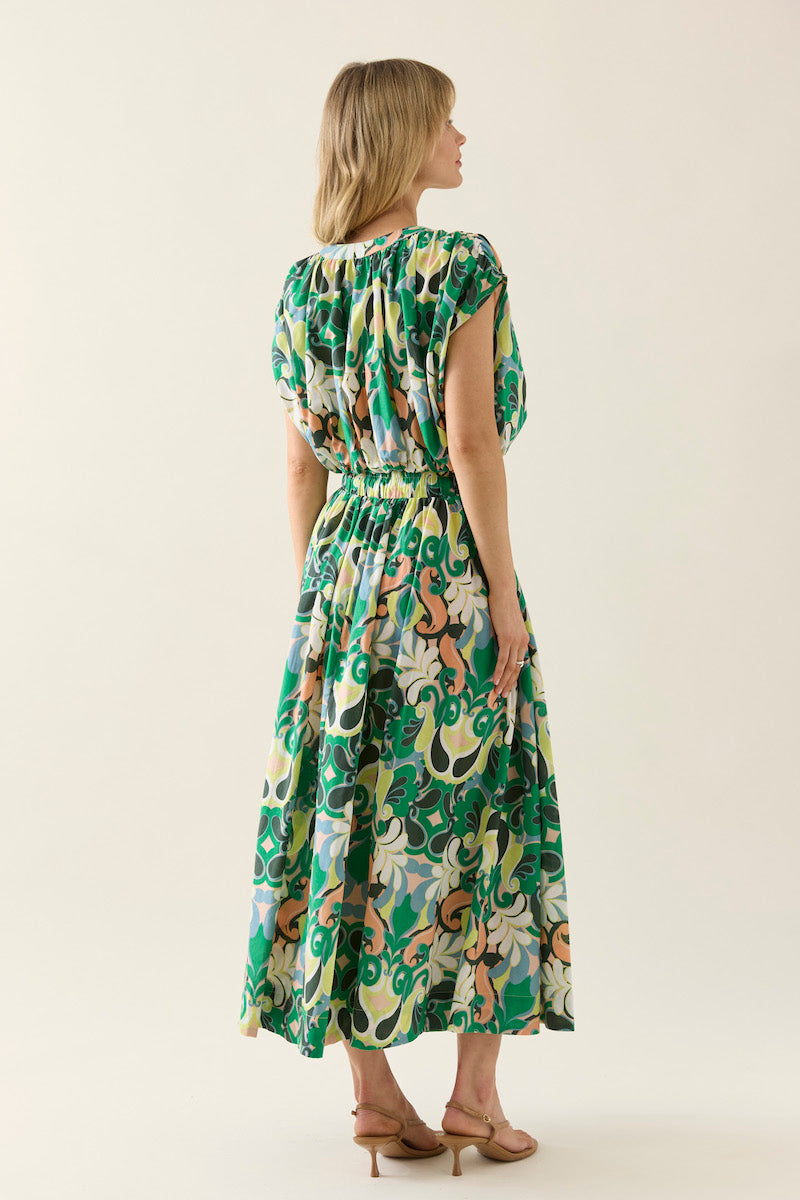 Aurora Reversible Crop Top, Paisley