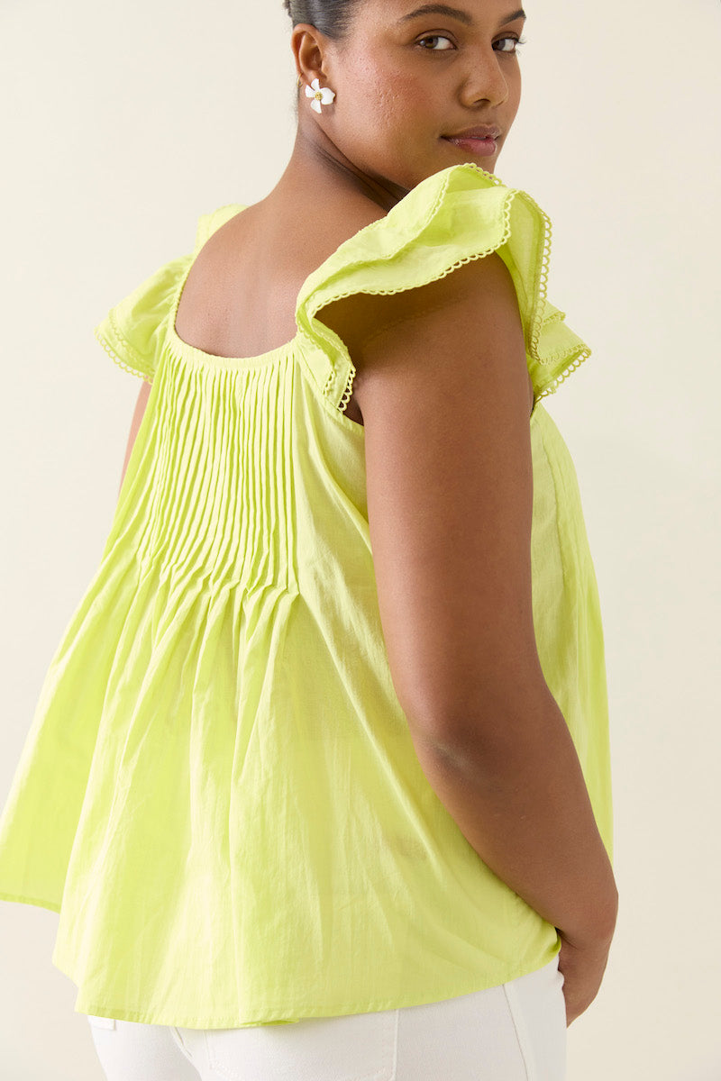 Aurora Frill Tank, Pomelo