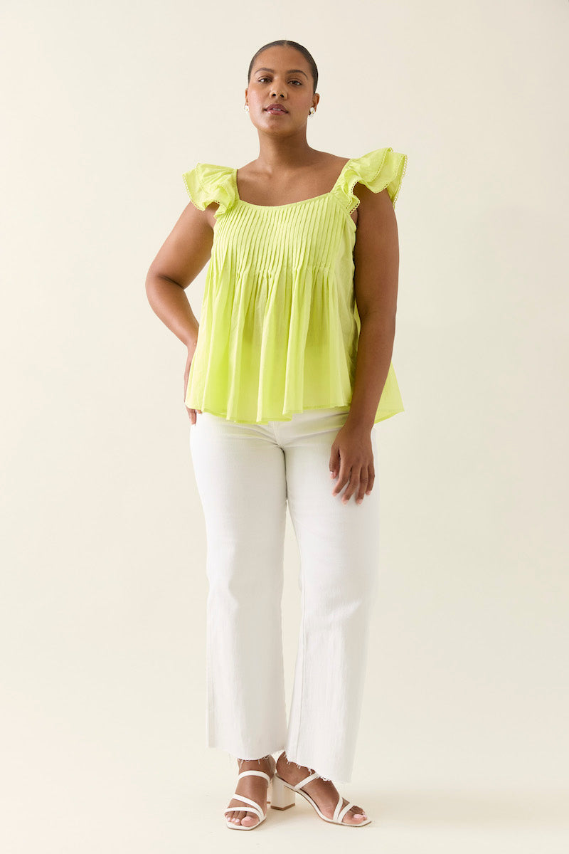 Aurora Frill Tank, Pomelo