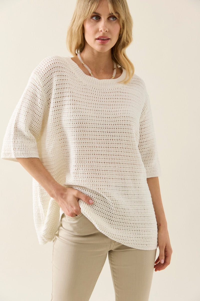 Sylvie Knit T-Shirt, Lotus