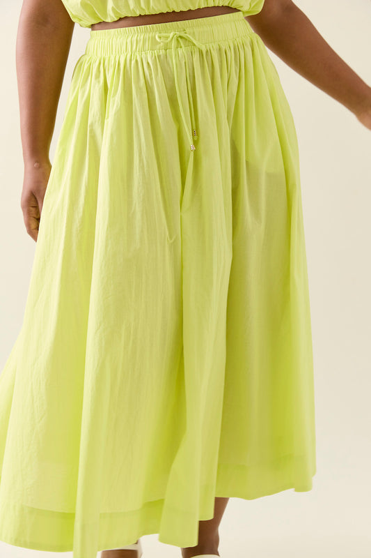 Aurora Maxi Skirt, Pomelo