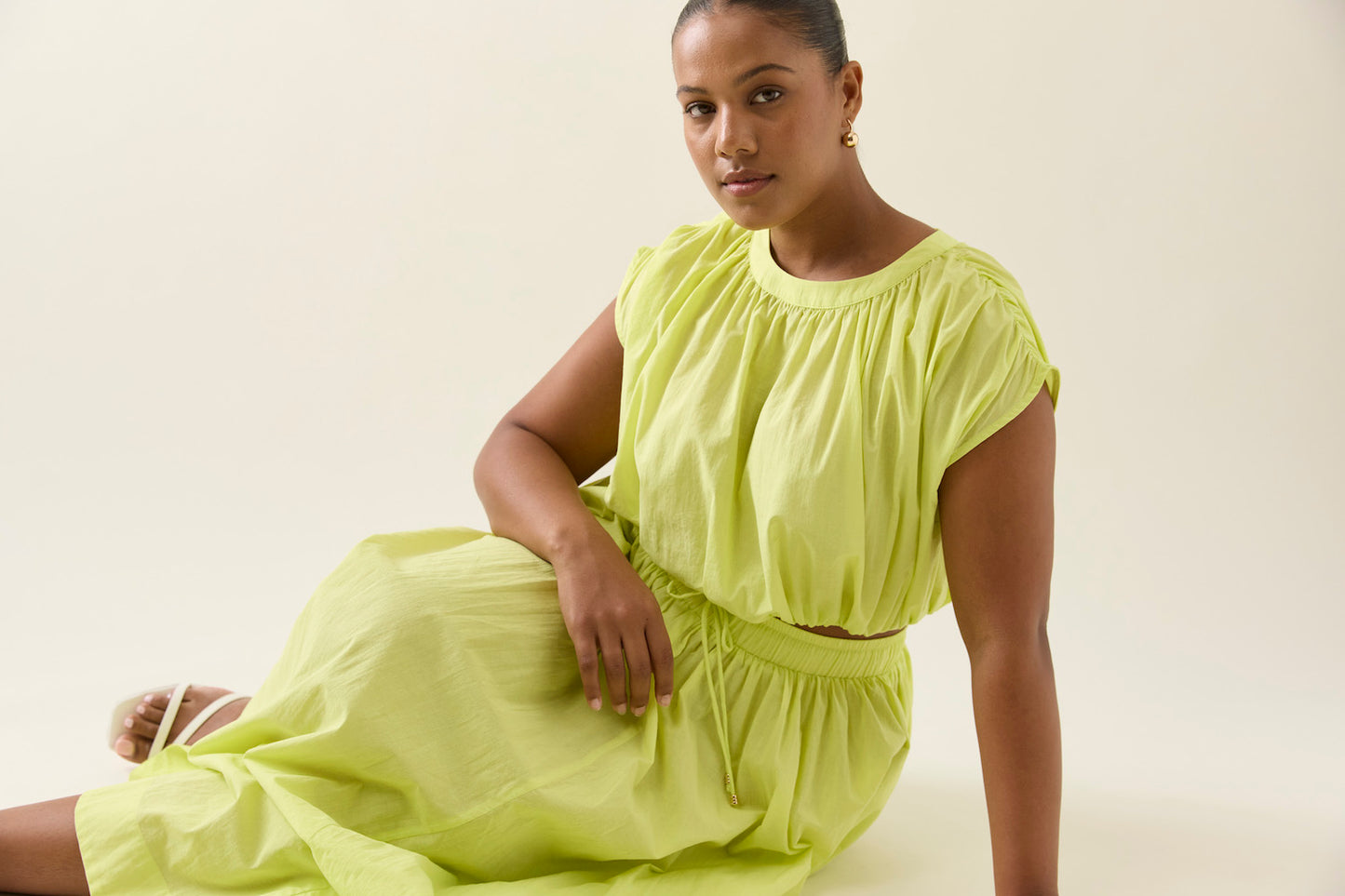 Aurora Maxi Skirt, Pomelo