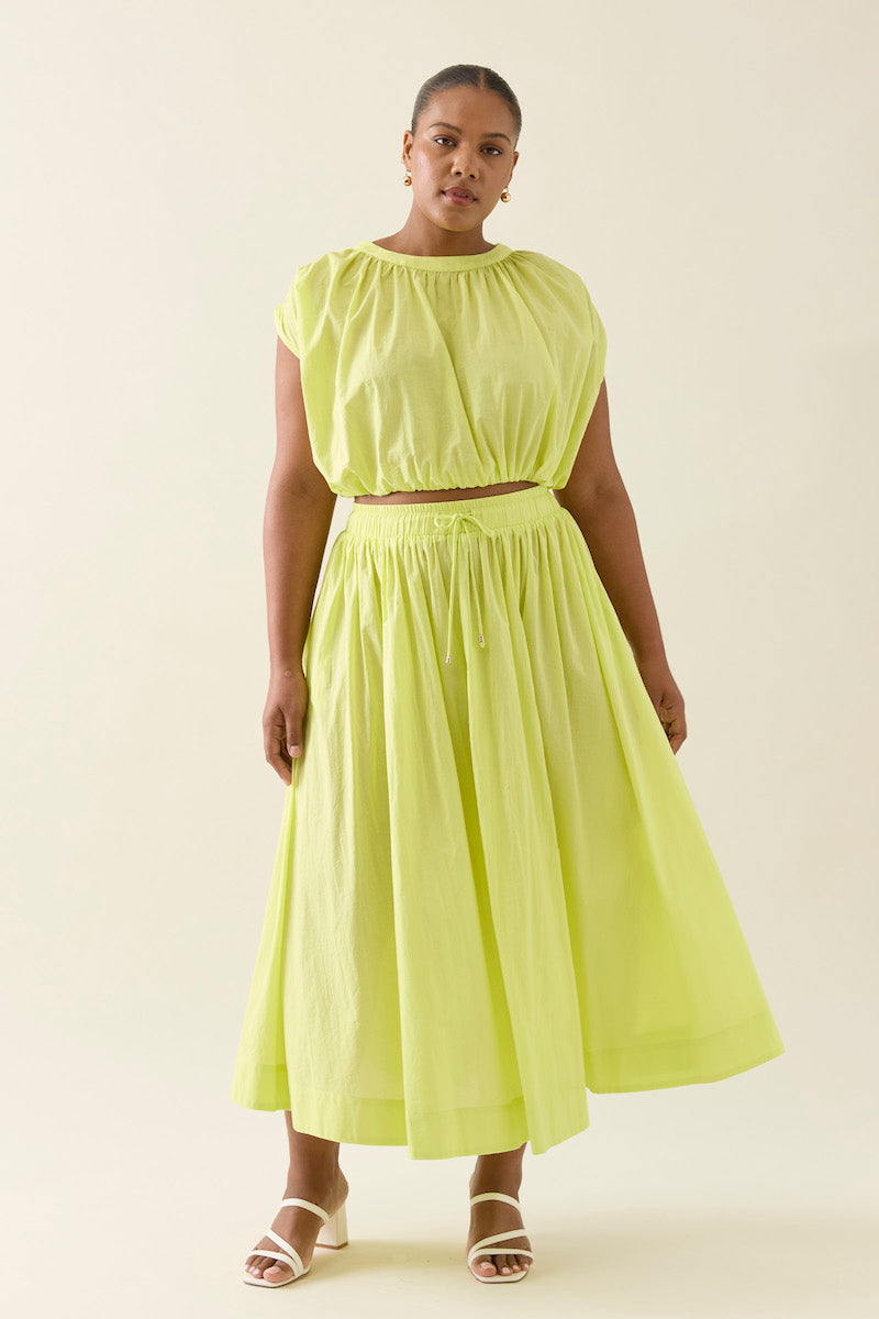 Aurora Maxi Skirt, Pomelo