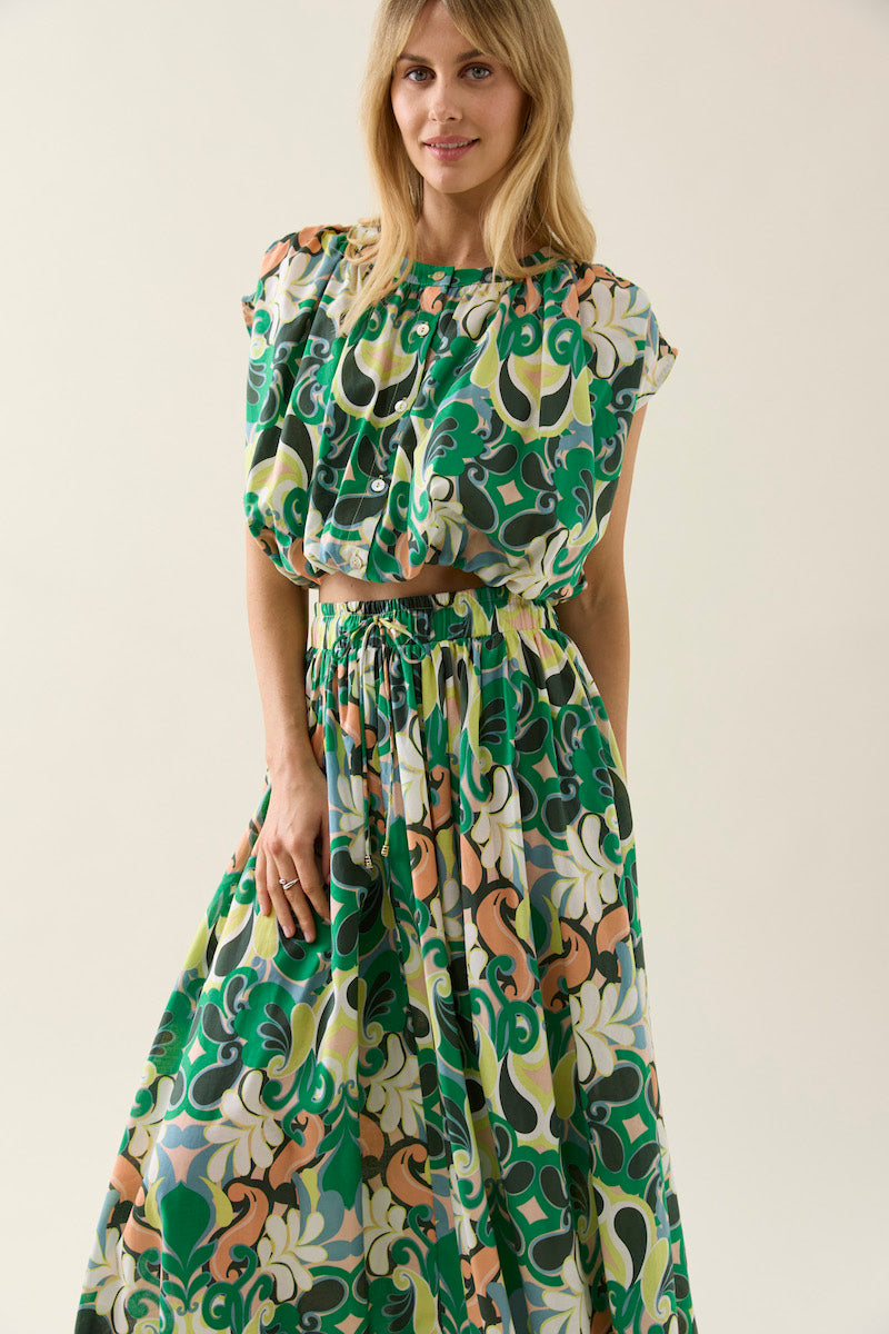 Aurora Maxi Skirt, Paisley