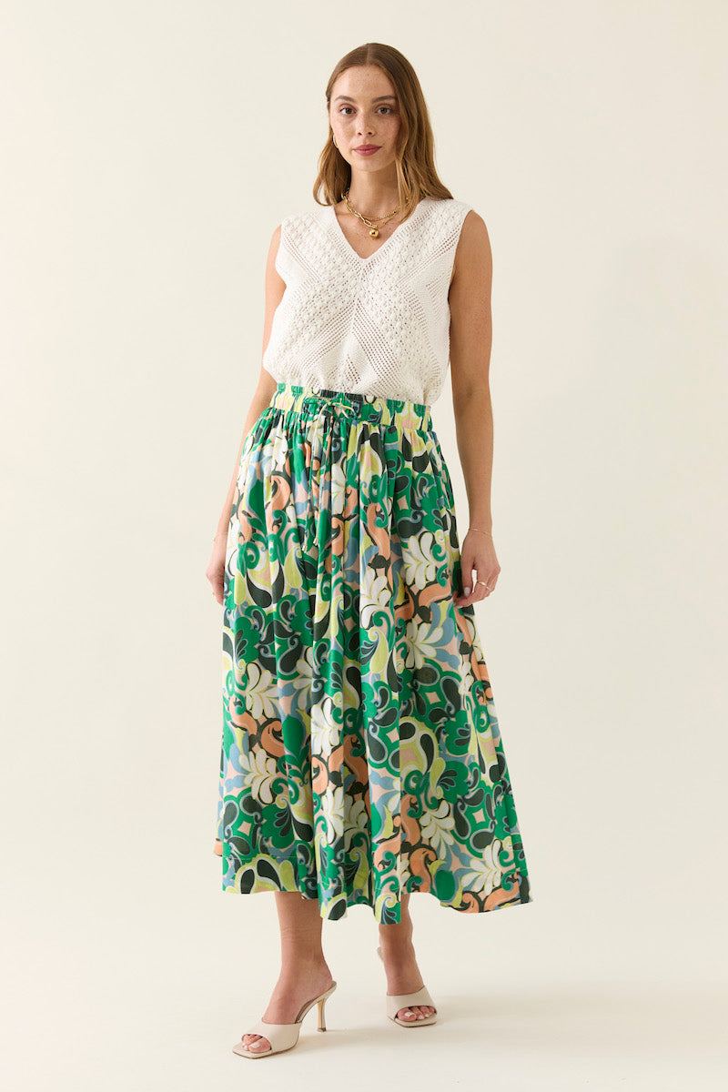 Aurora Maxi Skirt, Paisley