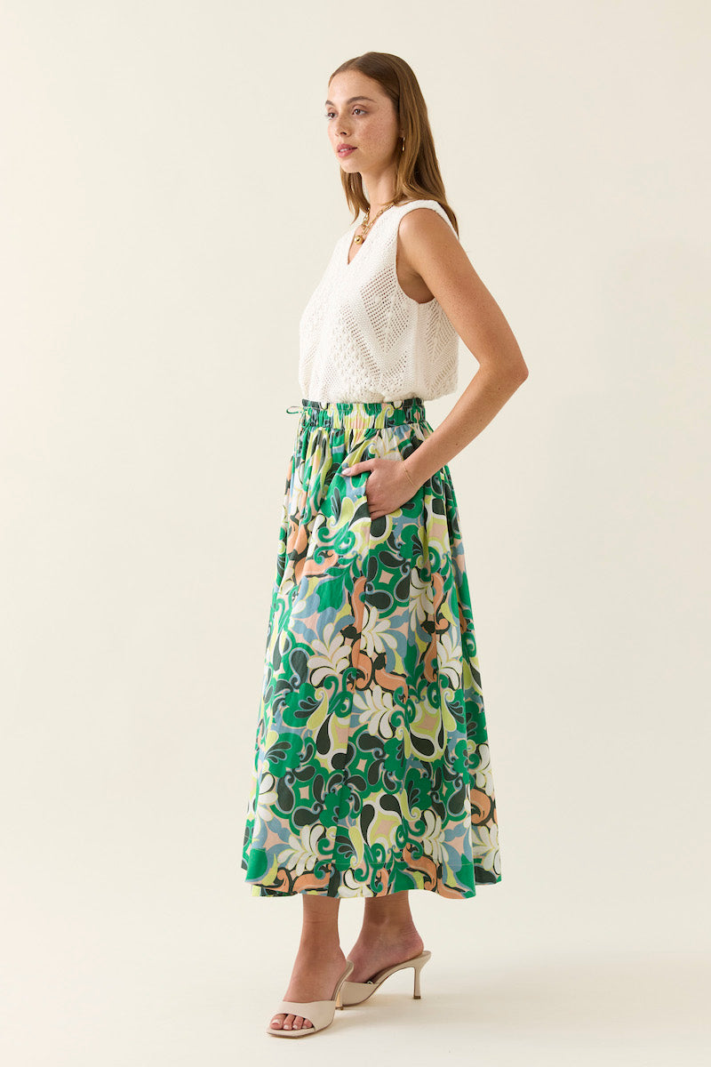 Aurora Maxi Skirt, Paisley