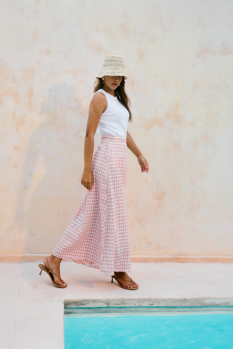 Esther Wrap Skirt, Pink