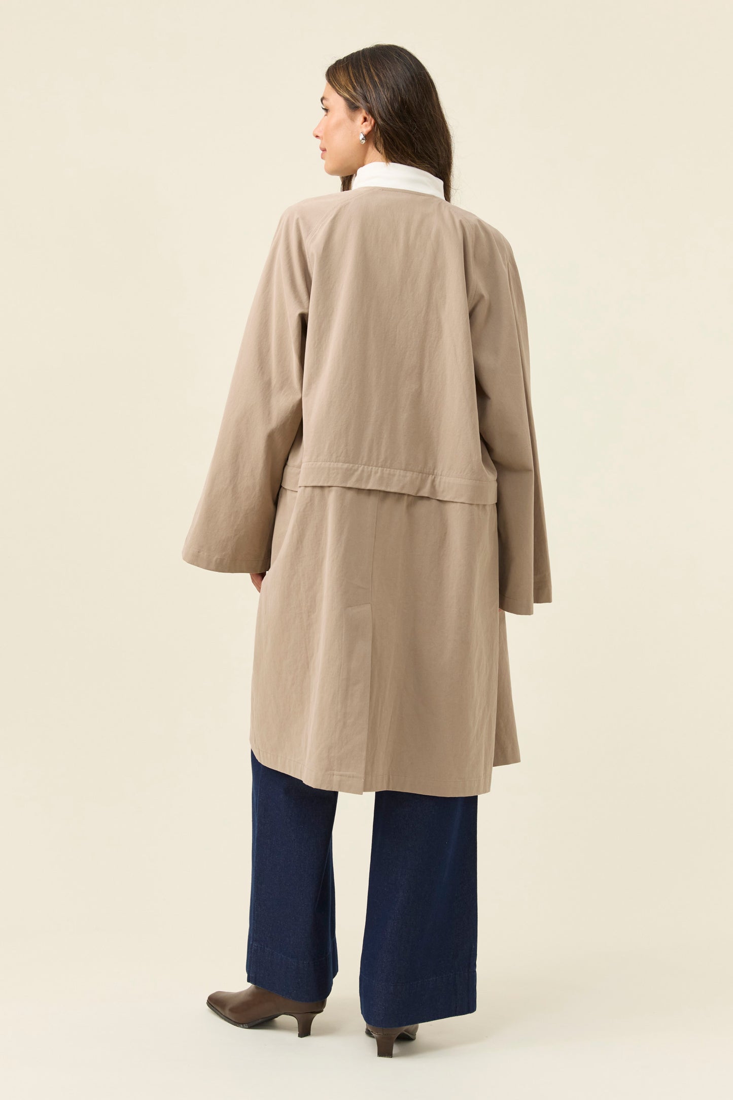 Farida Convertible Coat, Stone