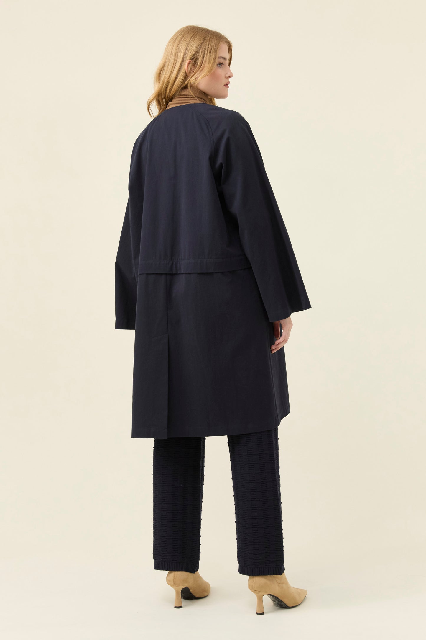 Farida Convertible Coat, Navy