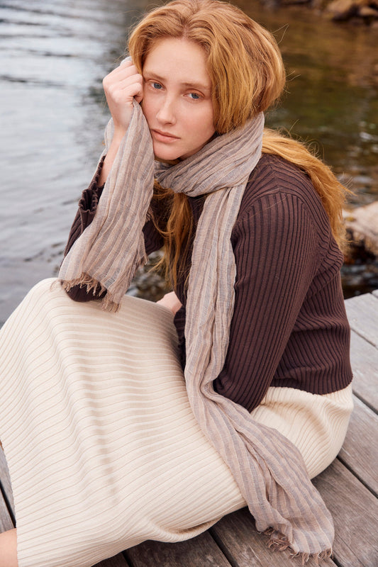 Juno Knit Skirt, Canvas