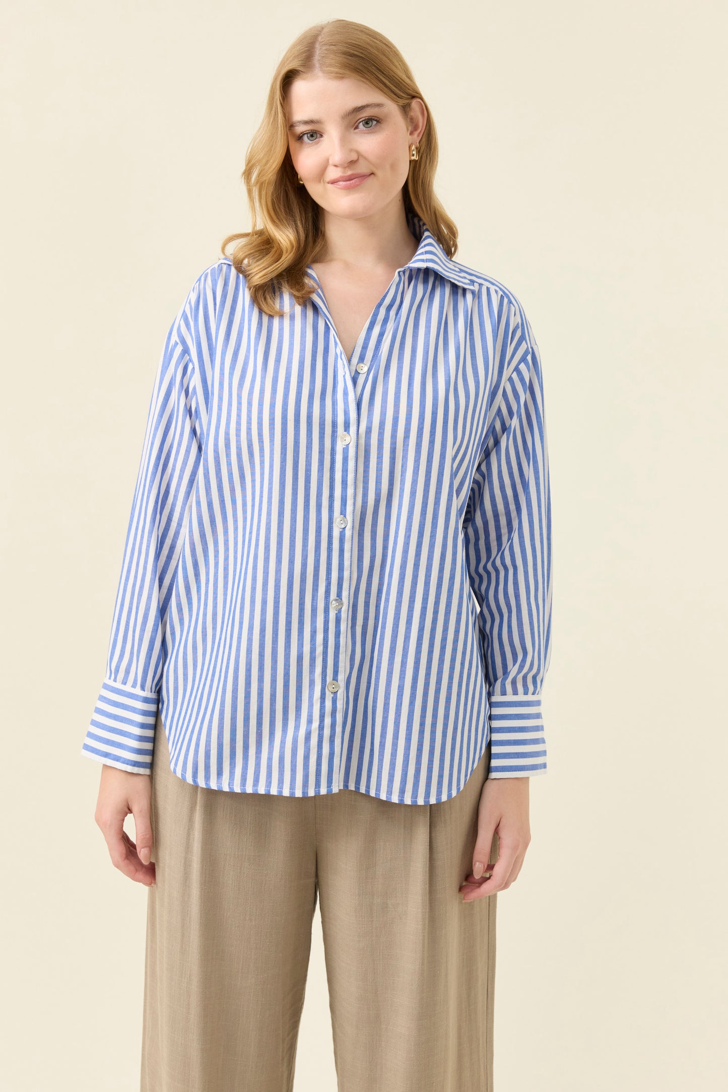 Quinn Shirt, Cobalt