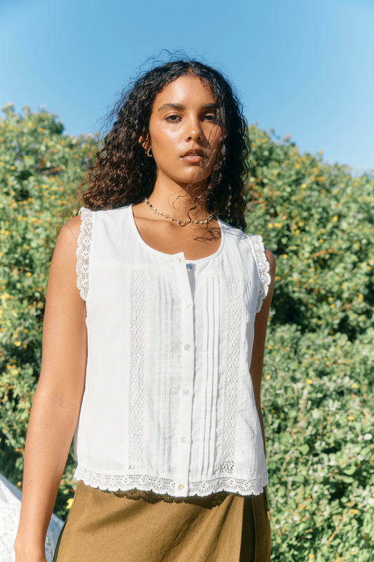 Frances Button Tank