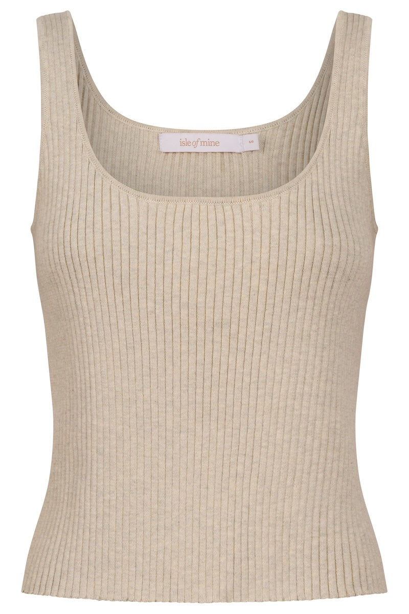 Adele Cotton Tank, White