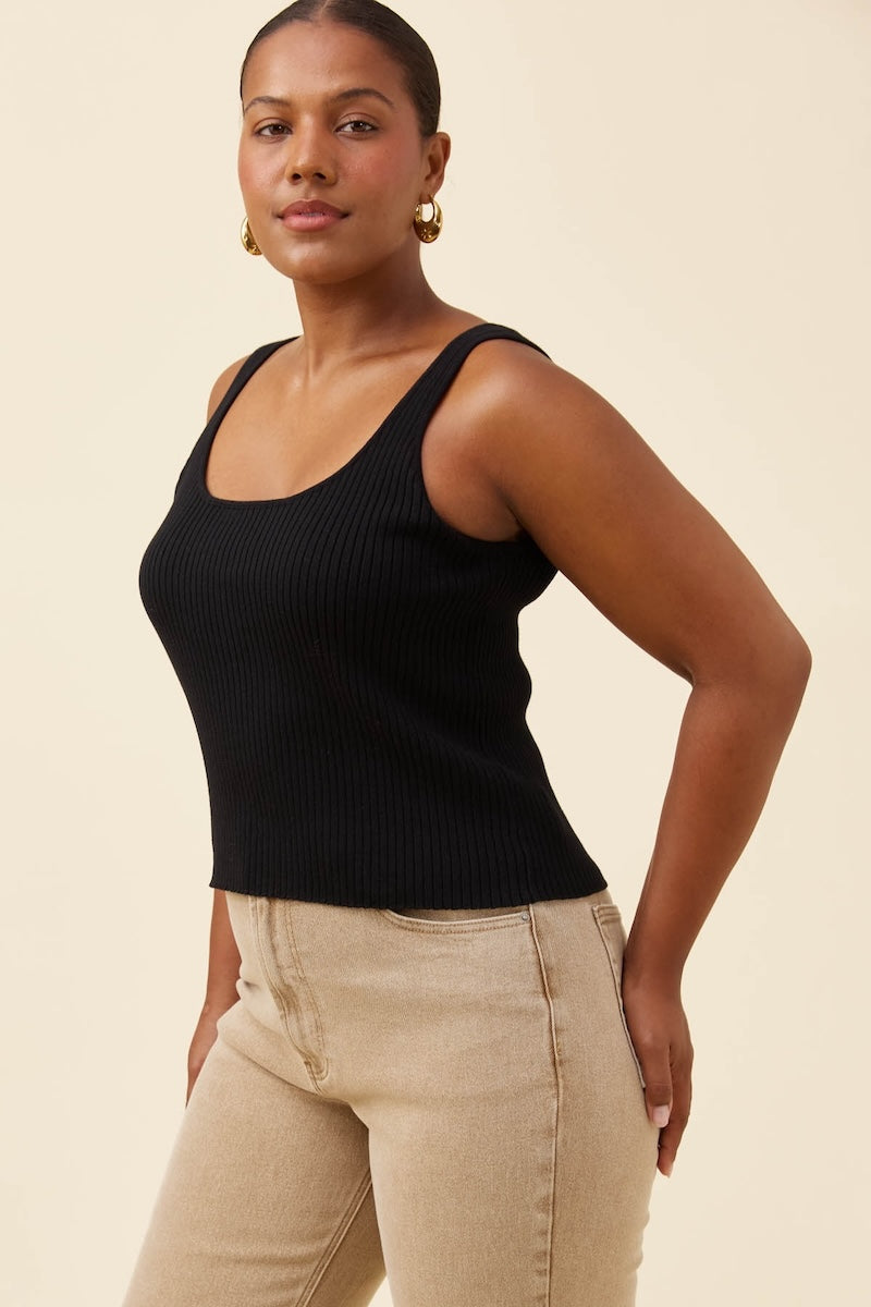 Adele Cotton Tank, White
