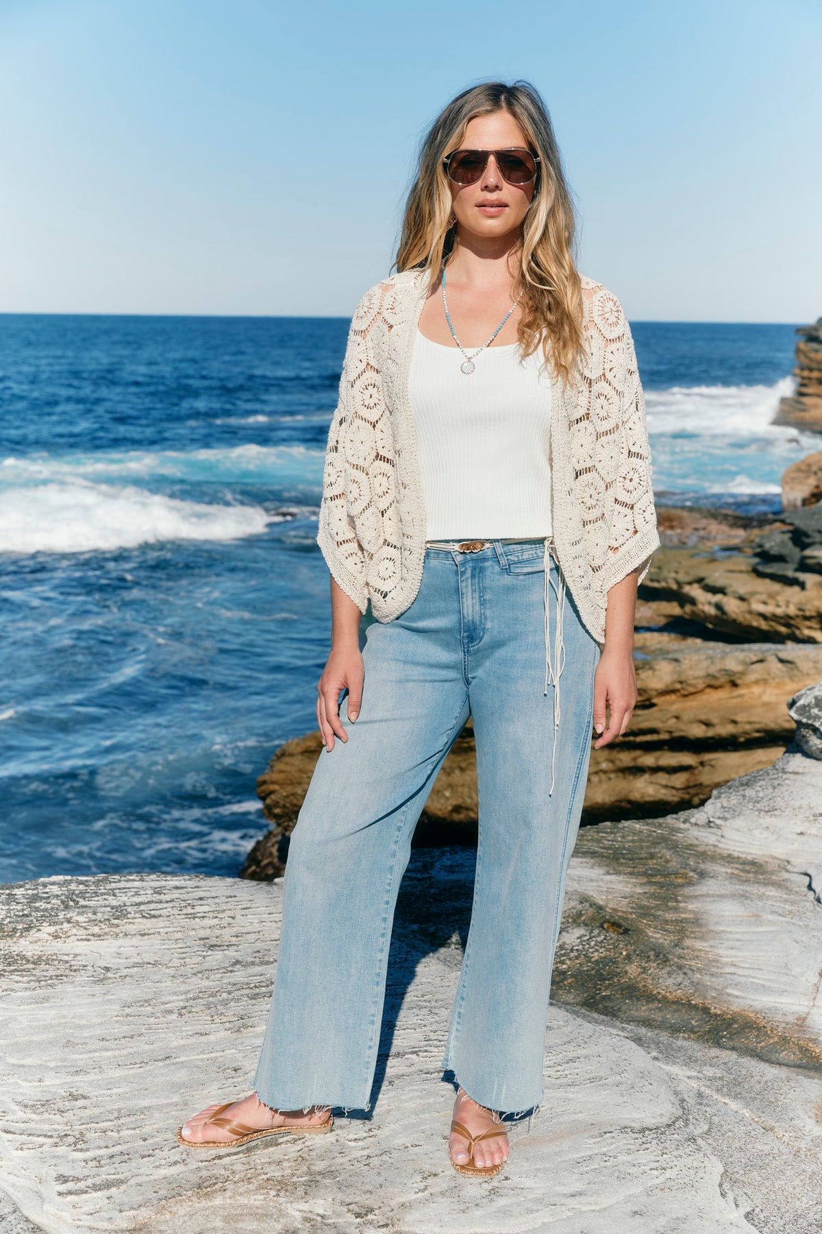 Maggie Crochet Cape, Canvas