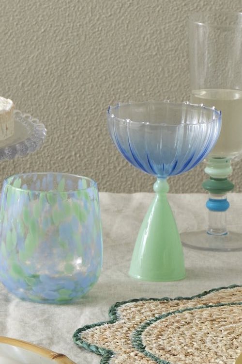 Lille Cocktail Glasses, Blue