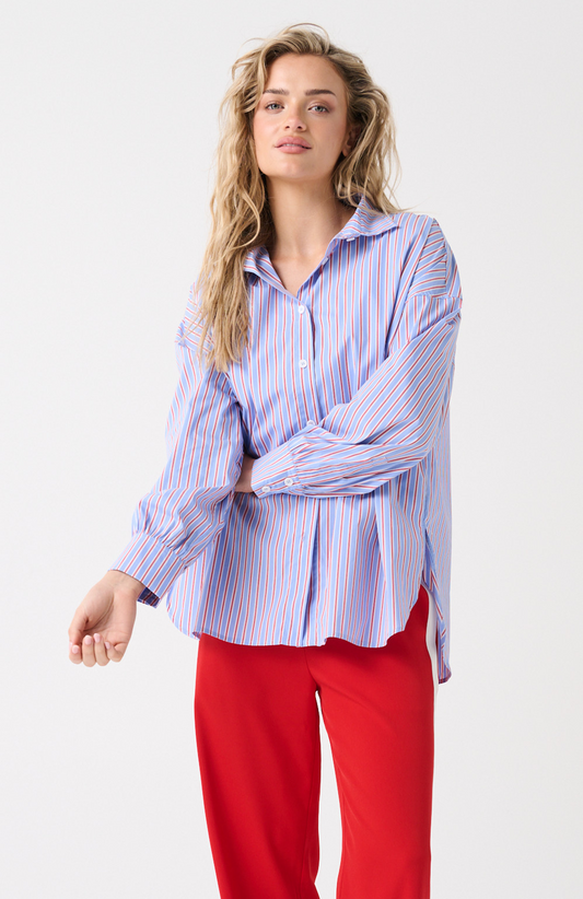 Darby Shirt, Cornflower Stripe