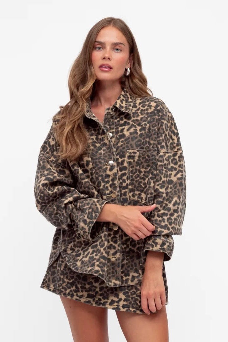 Riley Jacket, Leopard