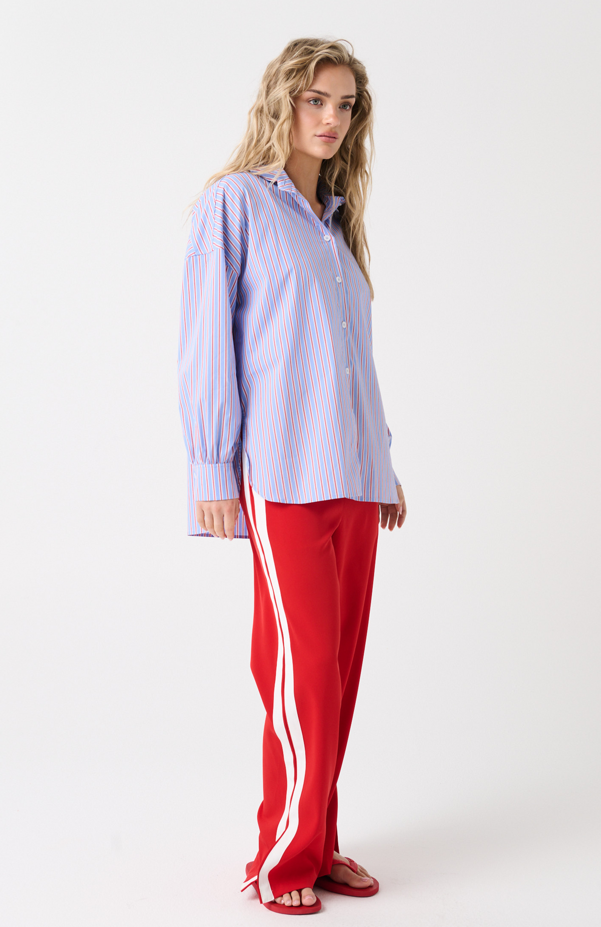 Darby Shirt, Cornflower Stripe