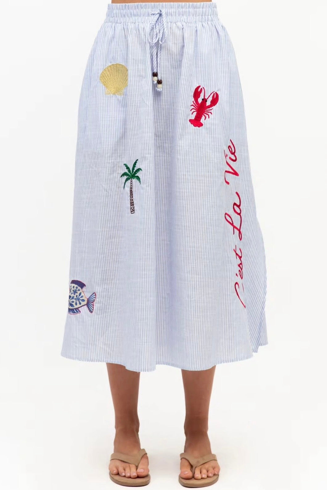 Marinere Embroidered Skirt