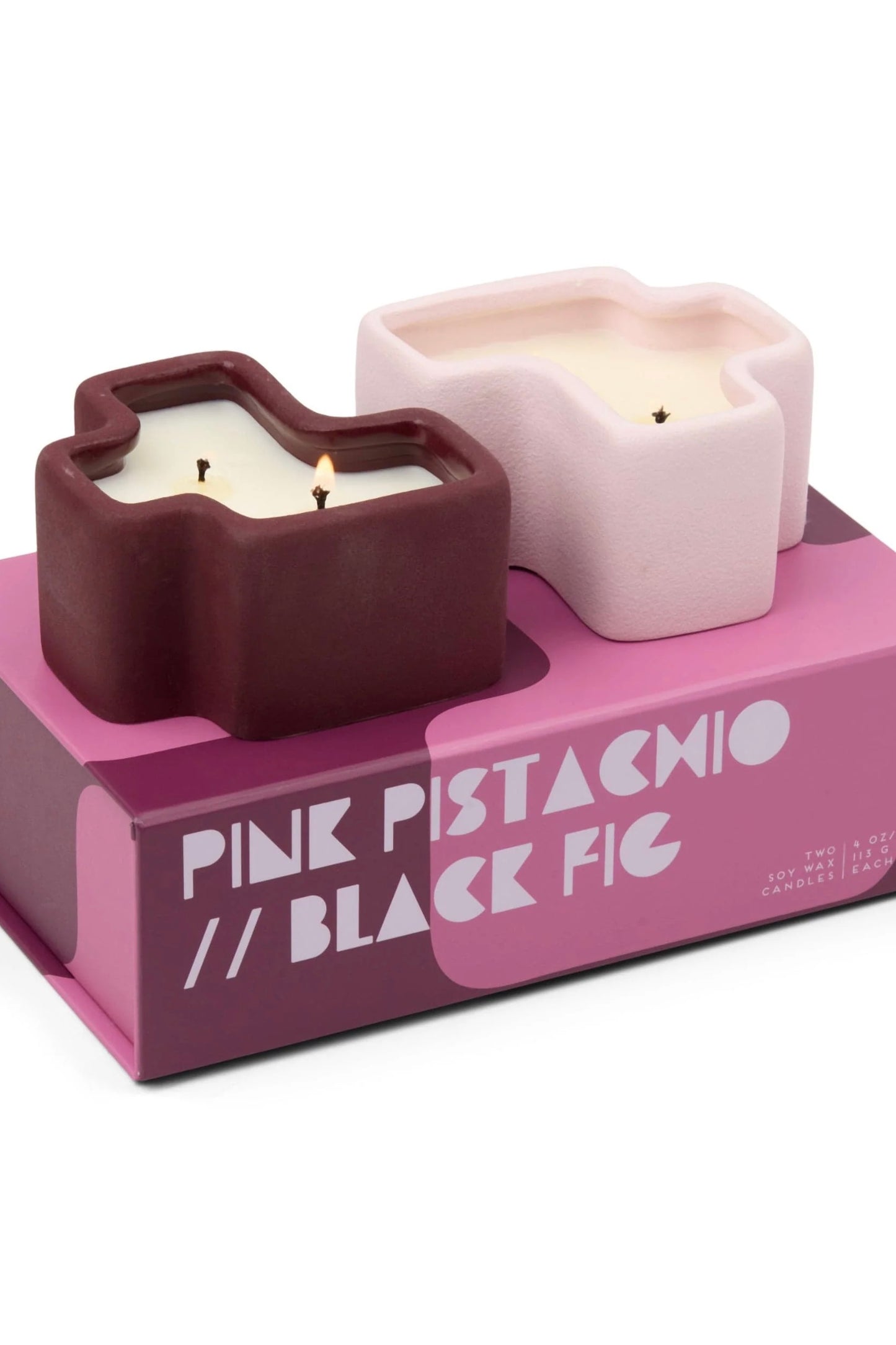 Jigsaw Candle, Pink Pistachio & Fig