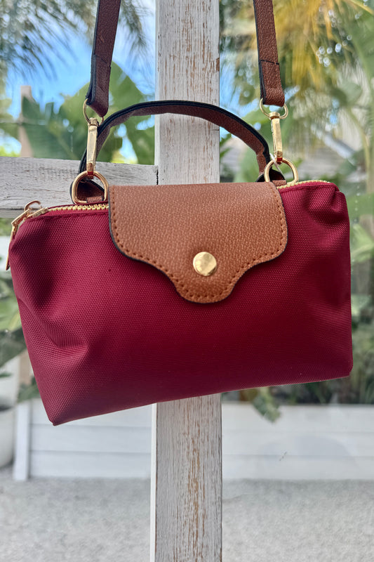 Sadie Mini Tote, Wine