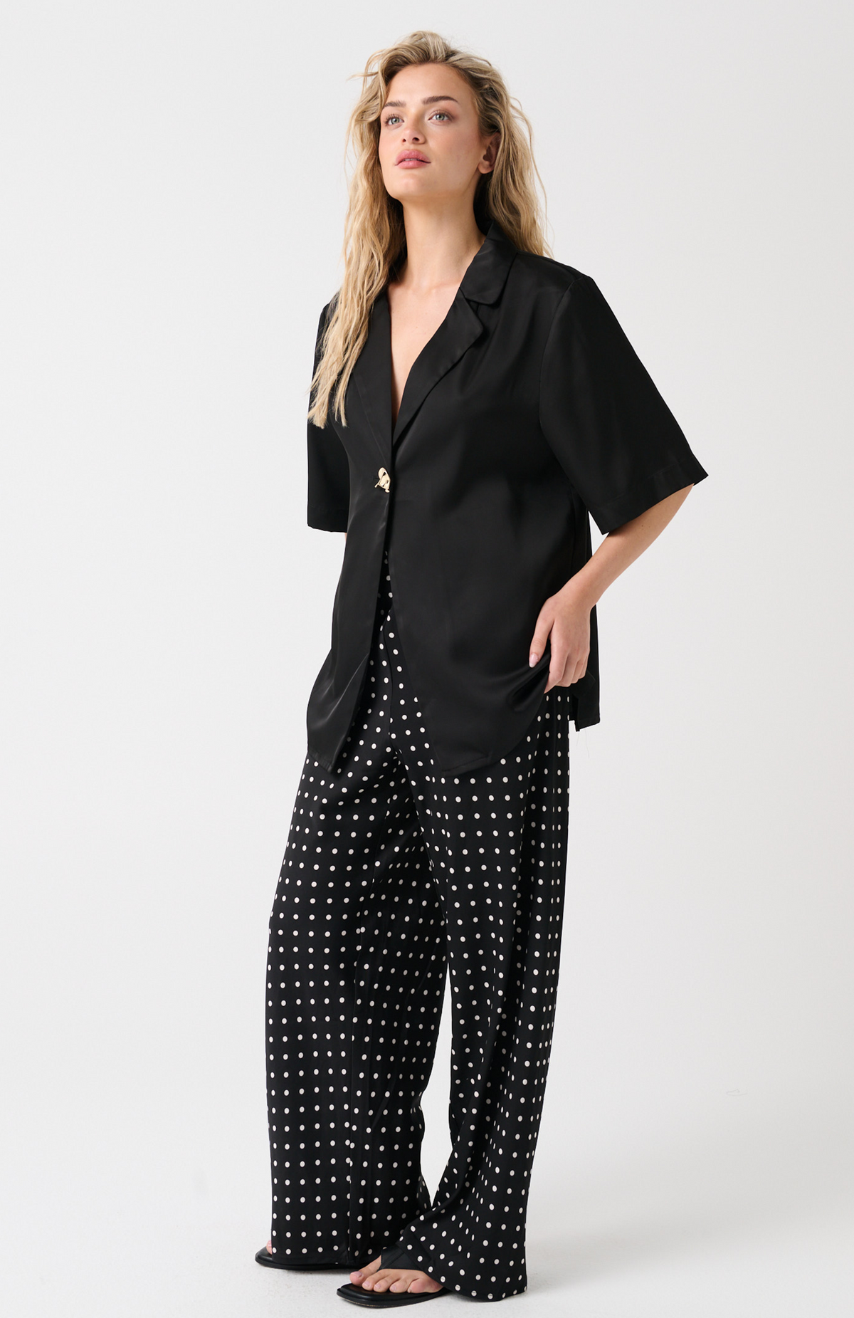 Jude Bias Pant, Black Spot