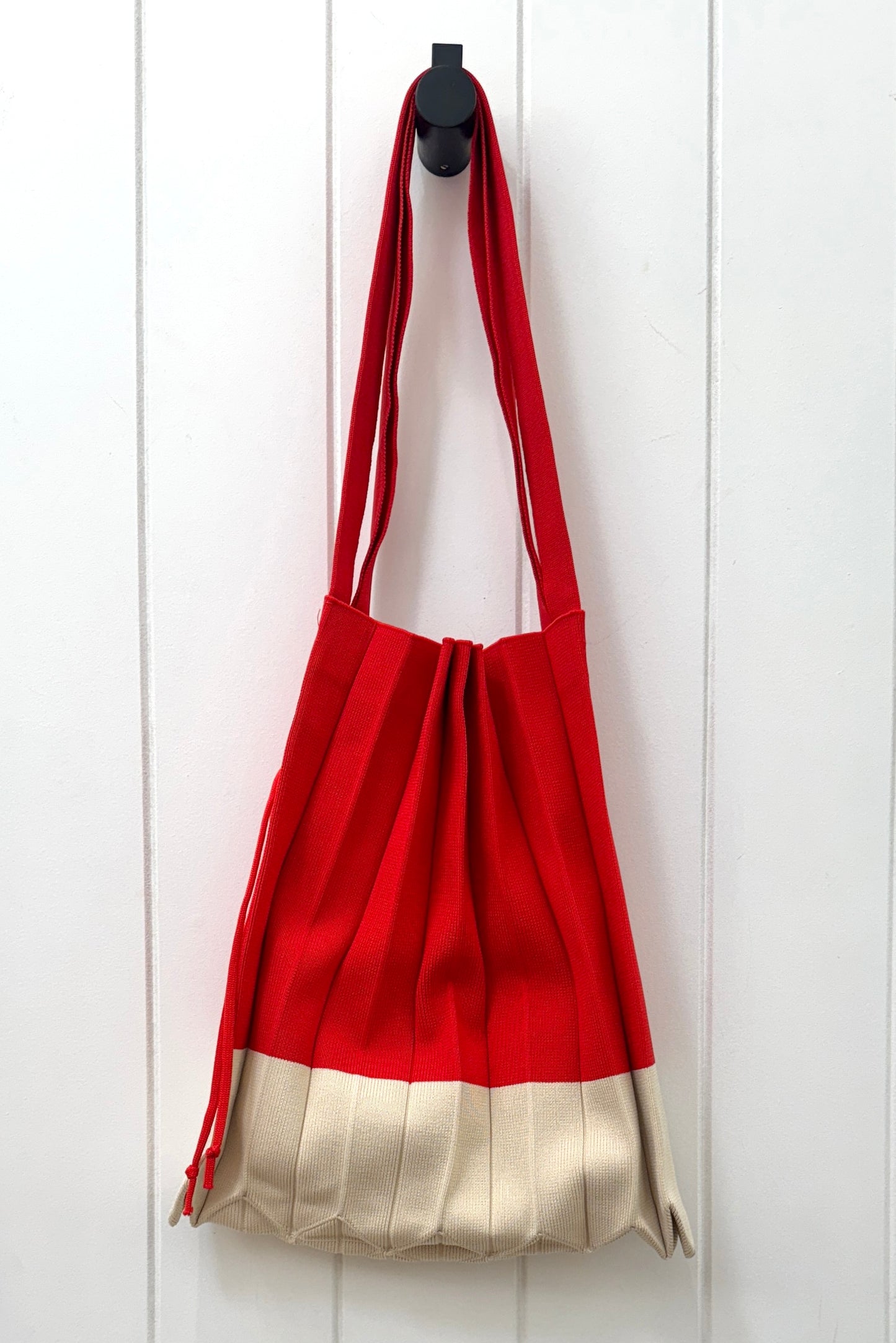 Colour Block Pleat Tote