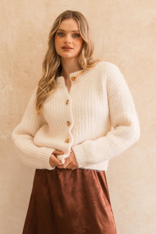 Ruby Noir Cardigan, Pearl