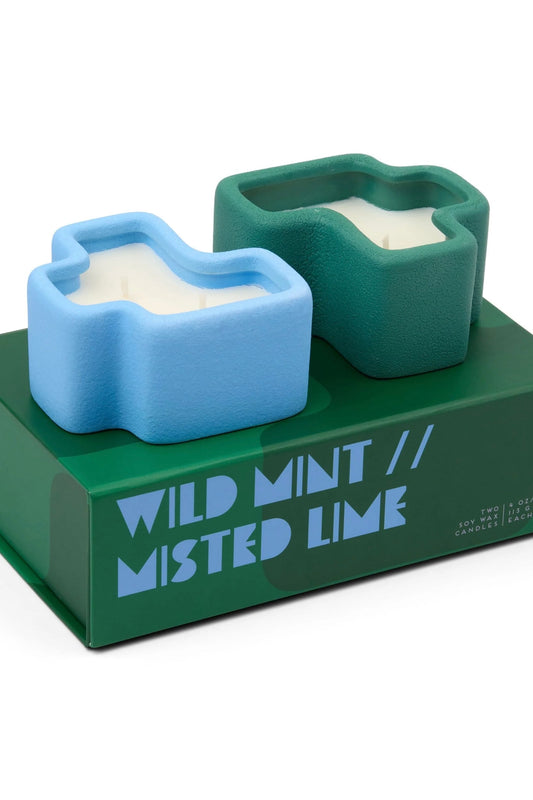 Jigsaw Candle, Wild Mint & Misted Lime